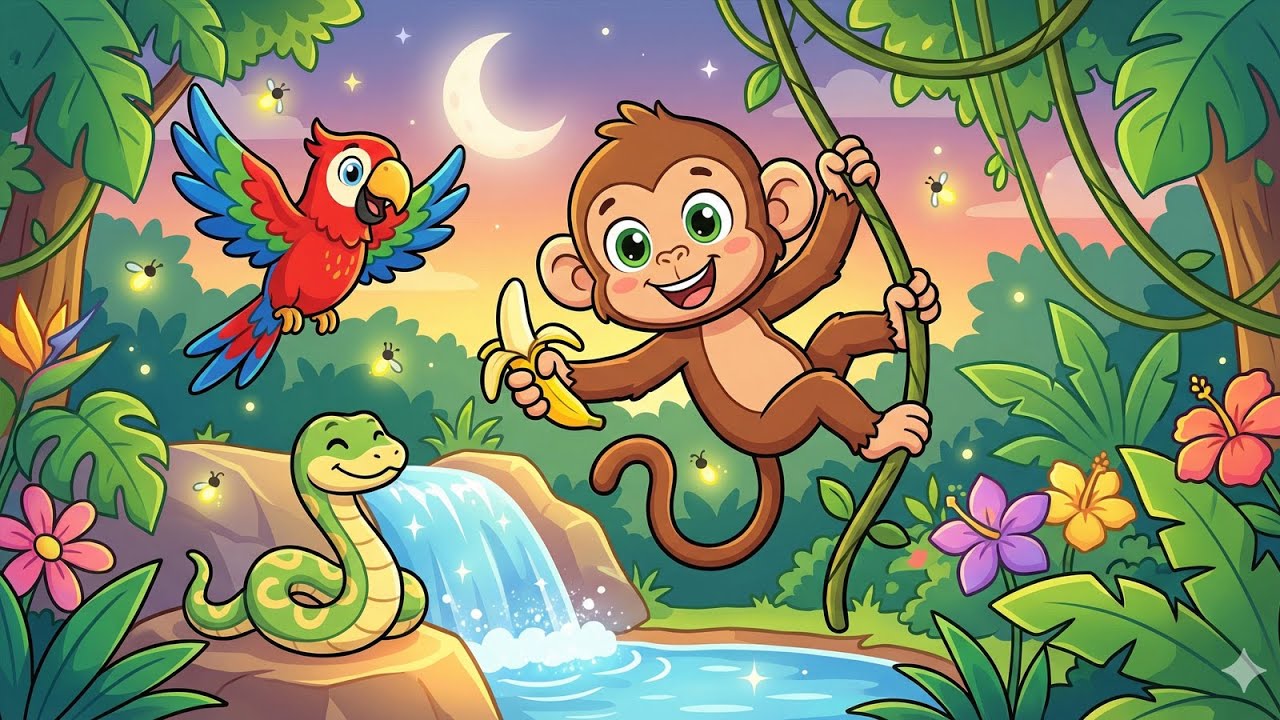 Miko the Monkey’s Big Jungle Adventure! 🐵🌴 | Kids Jungle Show