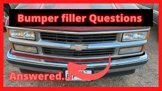 Obs Chevy Bumper filler differences#gmt400 #obs Black Grill And Bumper For My 98 Silverado Obs Chevy Gmt400 Project Episode 3