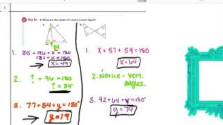 2.3 Parallel Lines and Triangle Angle Sums