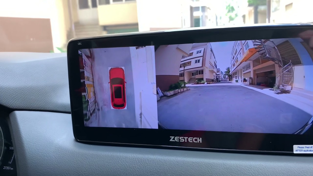 Camera 360 ô tô Mazda CX5 Lên Full màn hình cam 360 Zestech YouTube