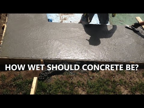 वीडियो: क्या होगा अगर कंक्रीट बहुत गीला है?