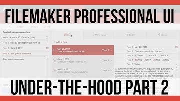 FileMaker UI Design Sample | Under the Hood with Nick Hunter | FileMaker Training Videos 16
