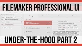 FileMaker UI Design Sample | Under the Hood with Nick Hunter | FileMaker Training Videos 16