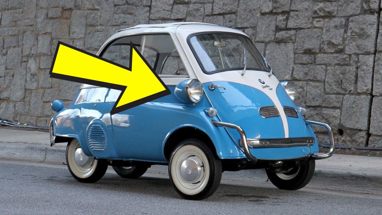 Даже с 13 лошадиными силами и одной передней дверью BMW Isetta 300 1959 года потрясла всех своим ...