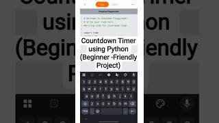 Python Project 1: Countdown Timer⏱️#python #pythonbasicsforbeginners