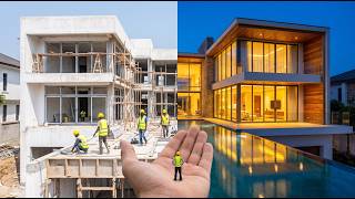From Empty Lot to Luxury Mansion — Miniature Build Timelapse