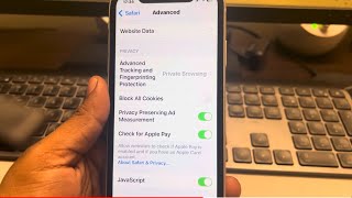 How to turn on / off Advanced tracking in Safari in iPhone
