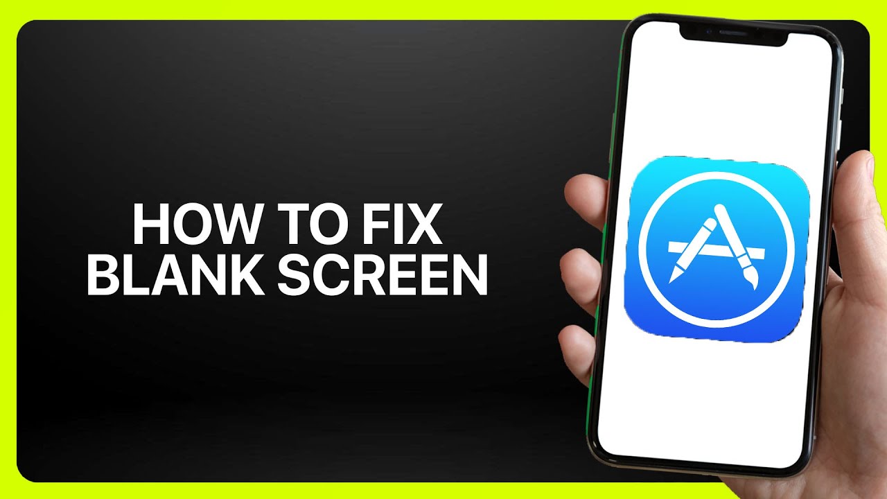 How To Fix Blank Screen In App Store ! Tutorial - YouTube