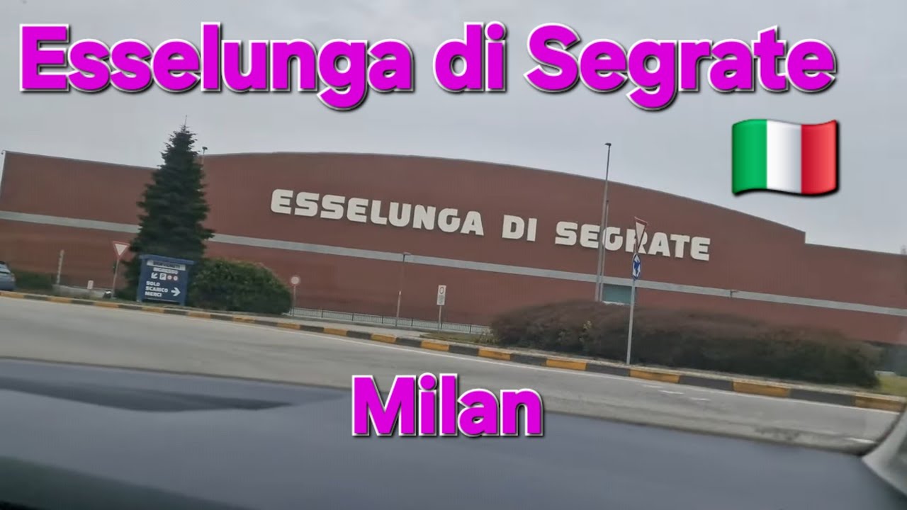 Driving to Esselunga.| Weekly Shopping | Esselunga Supermarket| Milan Italy.