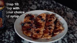 Turkey Bacon Pancake Dippers High Protein Breakfast