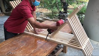 Eco friendly Modern Woodworking Ideas // Unique Modern Outdoor Bench You Have Definitely Never Seen