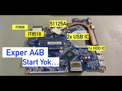 Exper A4B start yok arızasında ne işlemler yaptık ? (4K) #teknocom #laptoprepair