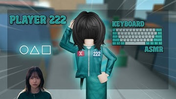 PLAYING MM2 AS PLAYER 222 FROM SQUIDGAME (INSANE SHOTS) + KEYBOARD ASMR