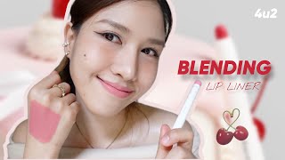 รีวิว 4U2 BLENDING LIP LINER ❗️ทั้ง6สี ❗️ |Jann wanpimon