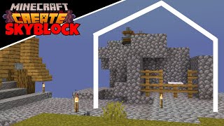 remodeling the Iron farm on Skyblock Create mod #minecraft  #livestream
