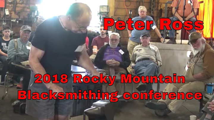 Peter Ross Demonstrating a scroll at the 2018 Rock...