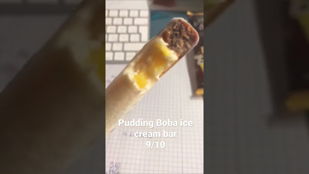 Pudding boba ice cream bar YouTube