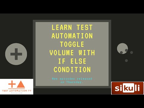 SikuliX Jython Automation: If, elif, and else in  automated software testing to toggle volume button