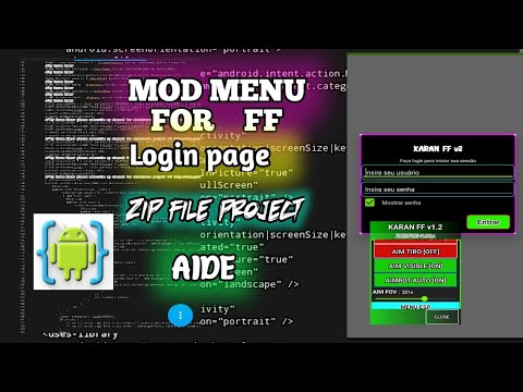aide mod menu project for FF v1.96.x all Device working error fix