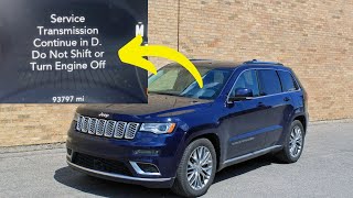 “Service transmission, continue in D” in Jeep and Ram