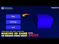 Godot Main Menu Tutorial | Godot Endless Game tutorial 7 | Making Gaming Endless Game on Android