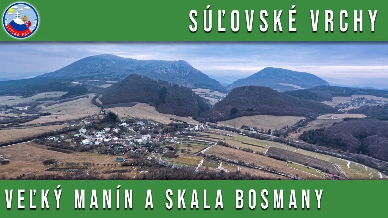Veľký Manín a Skala Bosmany z kempu Manínskej tiesňavy / Súľovské vrchy - 31.1.2026