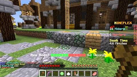 Hide and seek in mineplex!