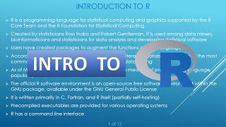 Introduction to R | What is R? | Features | Applications of R Programming | Pros and cons of R