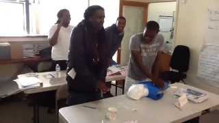 ehsInc teaches CPR to a very motivated class