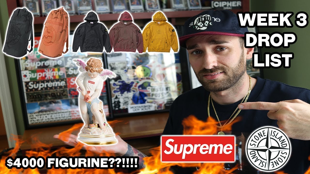 SUPREME x STONE ISLAND  WEEK 3 DROP LIST 4000 FIGURINE