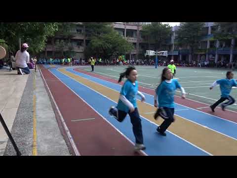 2023.11.18.台北市西門國小112學年度體育表演會：四年級80公尺競賽「路口退三步，遠離內輪差」(女子組)