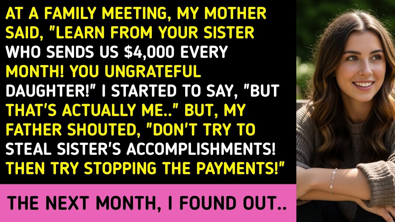 AT A FAMILY MEETING, MY MOTHER SAID, 