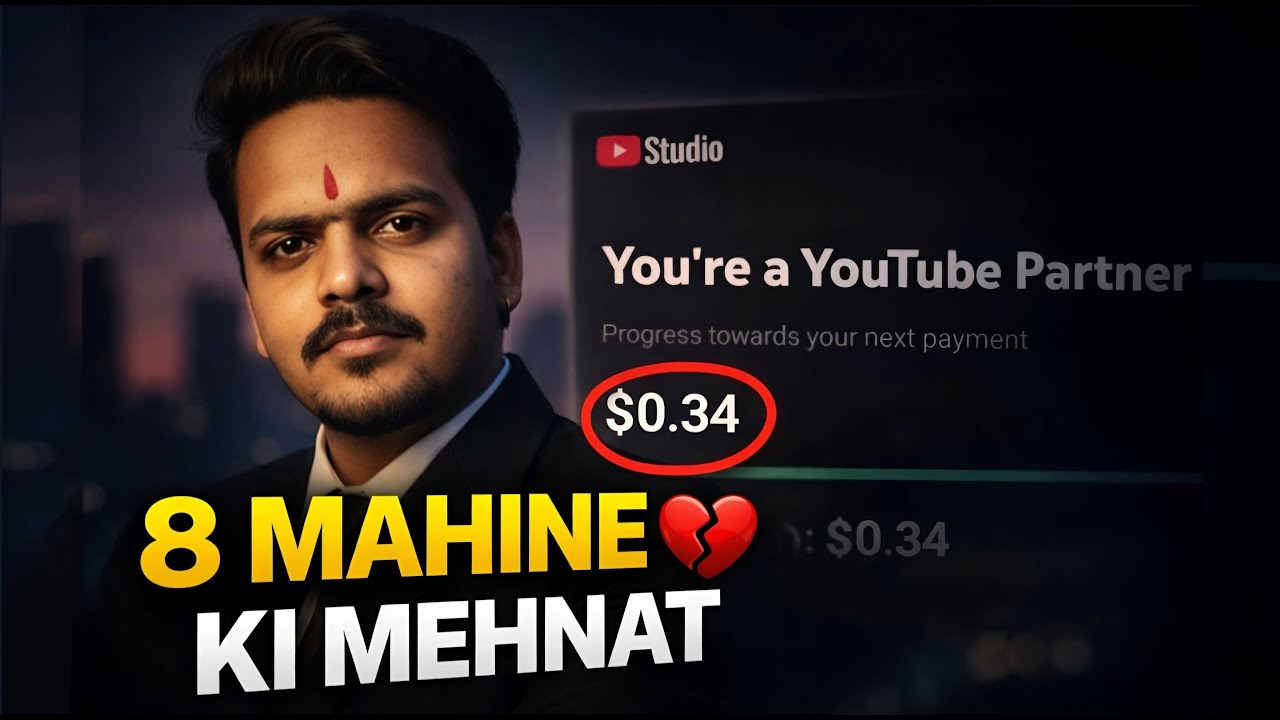 💔“Monetized Channel Hone Ke Baad Bhi Views Kyun Nahi Aate? | 8 Months YouTube Reality”🥺