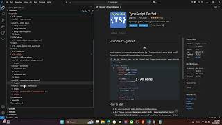 How to add getter and setter method for TypeScript in VSC?