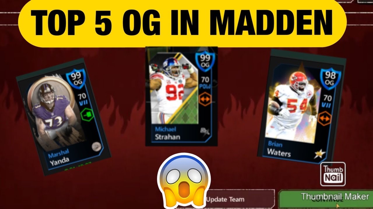Top 5 Offensive Guards in MADDEN MOBILE!👀 YouTube