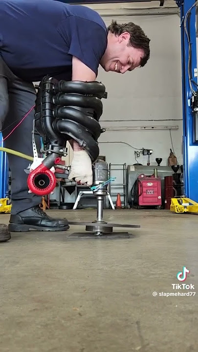Turbocharging the UGGA DUGGA 🤣 #burnout #tools #racecar #carparts #automobile