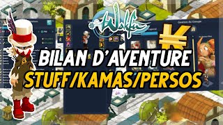 WAKFU - MON BILAN D&#39;AVENTURE MULTICOMPTE APRES 1 MOIS ! MES KAMAS/PERSONNAGES &amp; STUFF MODU !