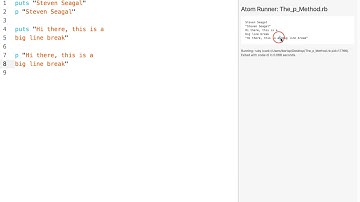 Learn to Code with Ruby - Section 02 - Lesson 03 - The p Method