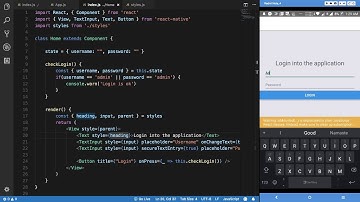 React Native Tutorial 24: Login Application - Part 3