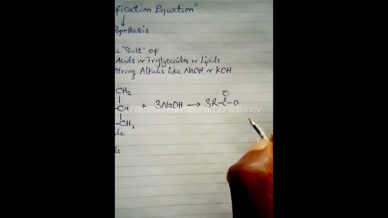 Only 10% of viewers can write saponification equation, correctly 