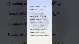 Criminal Law Vocabulary for CSS & PMS | Score High with These Terms