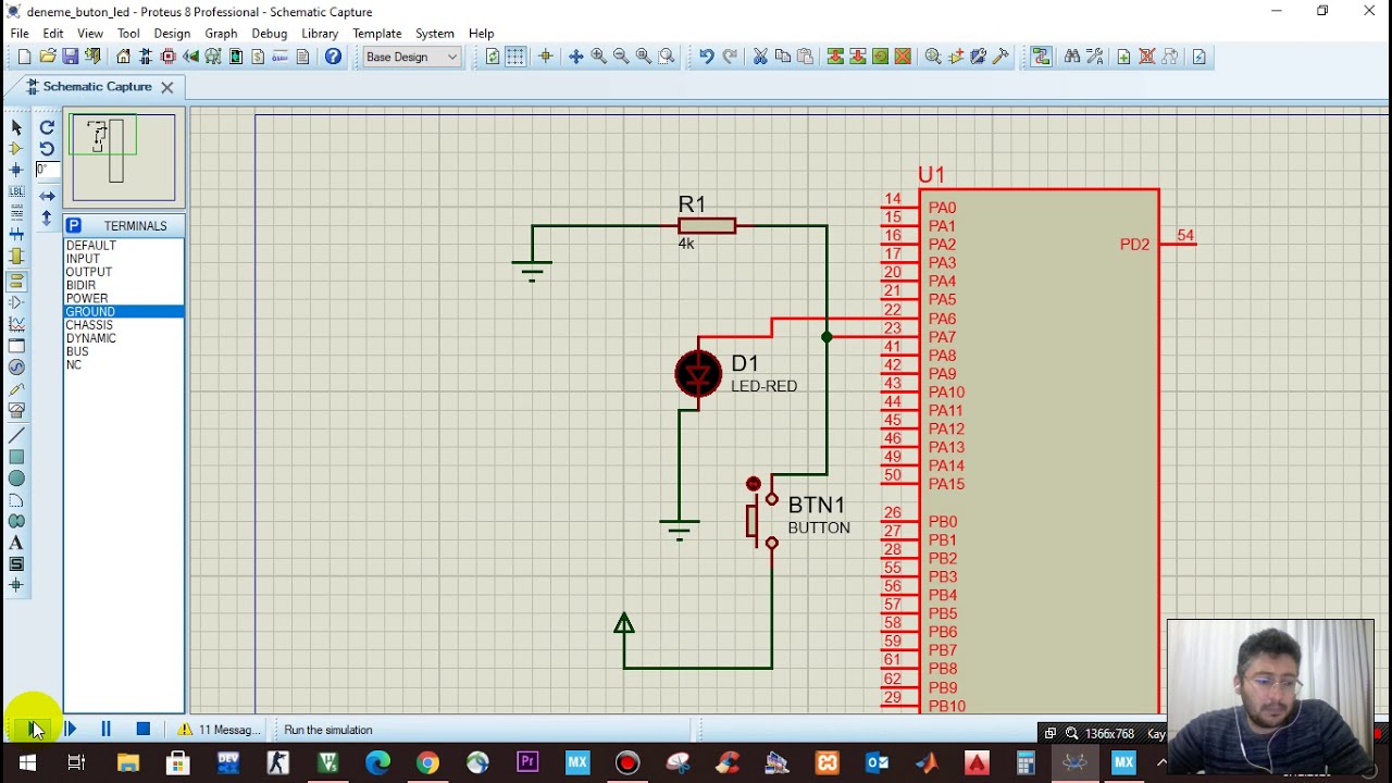 stm32f4 mikroişlemcisi ile CUBEMX ve Keil kullanarak led yakmak ve buton kullanmak