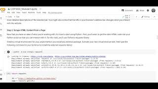 COP1000 11-4 Web Scraping