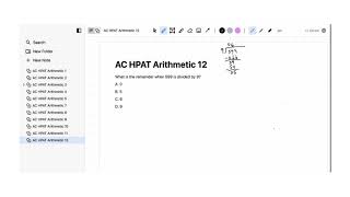 AC HPAT Arithmetic Sample Question 12