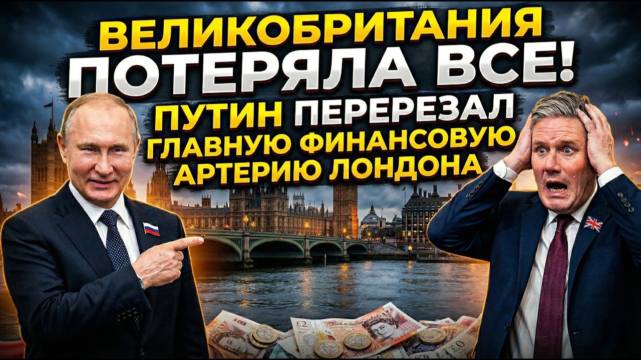 ВЕЛИКОБРИТАНИЯ ПОТЕРЯЛА ВСЕ! Путин перерезал главную финансовую артерию Лондона