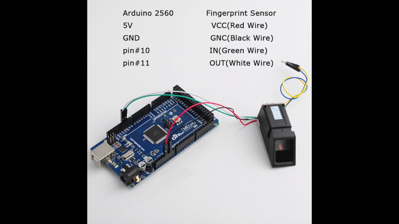 Fingerprint sensor for Arduino UNO R3 Mega 2560 - YouTube