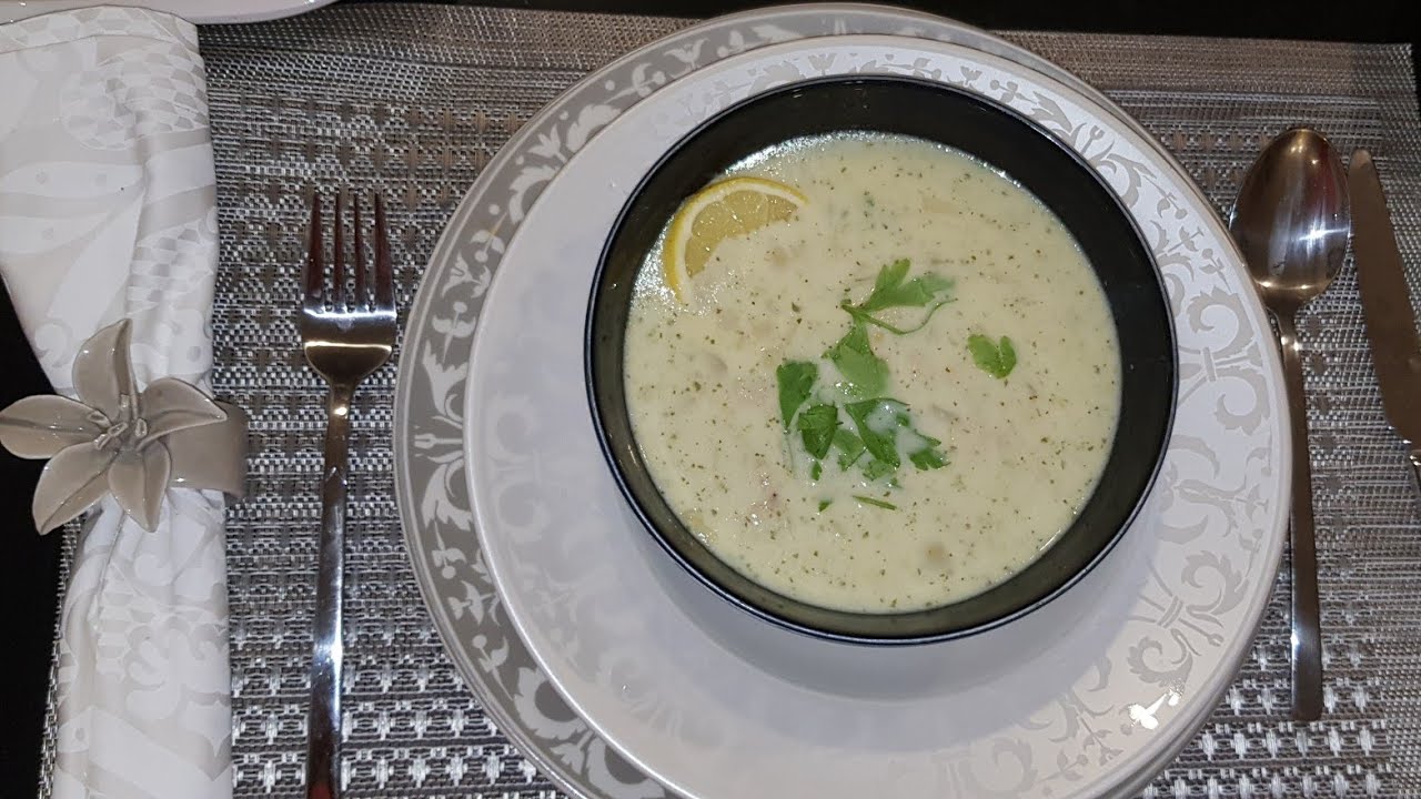 Creamy Chicken Soup(The best Chicken Soup Recipe)| شوربه الكريمه