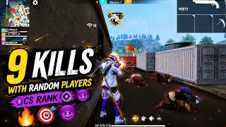9 Kills With Random Players 💀 | CS Rank Full Gameplay 🔥