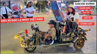 Kiếp nạn thứ 82! Lần đầu đi siêu xe ĐỘC LẠ Việt Nam, mới 1 vòng mà Trang LTP say xe sao bán vé NSMV?