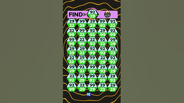 Find the Hidden Number! An excellent brain exercise